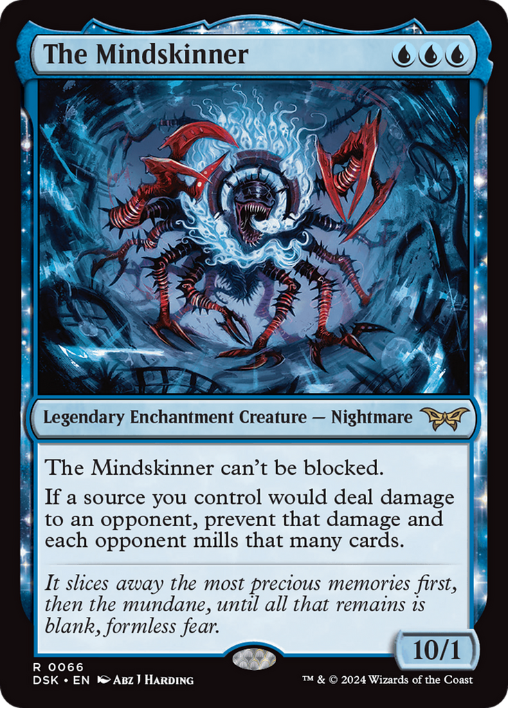 fear of cards mtg The Mindskinner [Duskmourn: House of Horror]