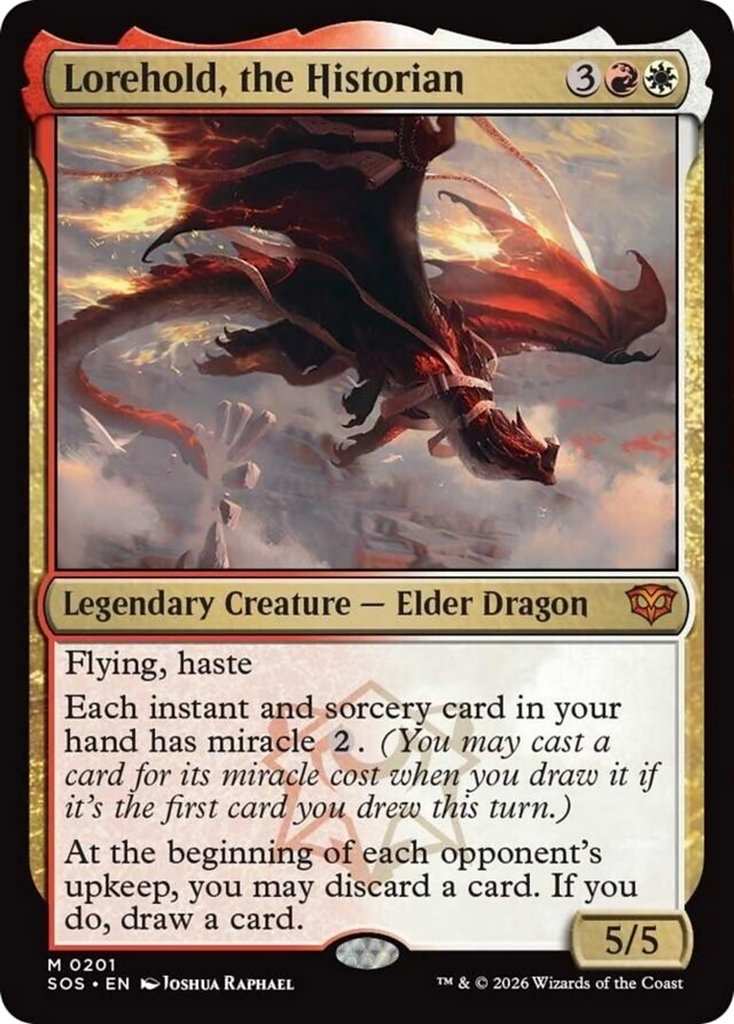 red dragon mtg cards Lorehold, the Historian [Secrets of Strixhaven]