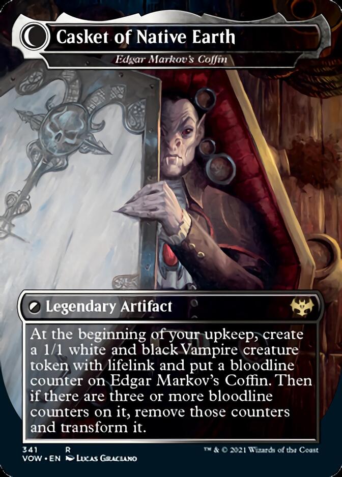 dracula series cards mtg Edgar, Charmed Groom // Edgar Markov's Coffin