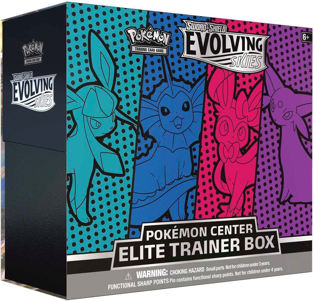 Evolving Skies Pokémon Center Elite Trainer Box (Glaceon/Vaporeon/Sylveon/Espeon)