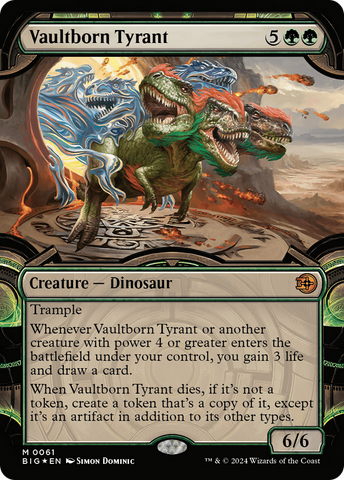 Vaultborn Tyrant (Showcase) (Raised Foil) [Outlaws of Thunder Junction: The Big Score]