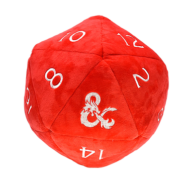 Jumbo D&D D20 Plush - Red