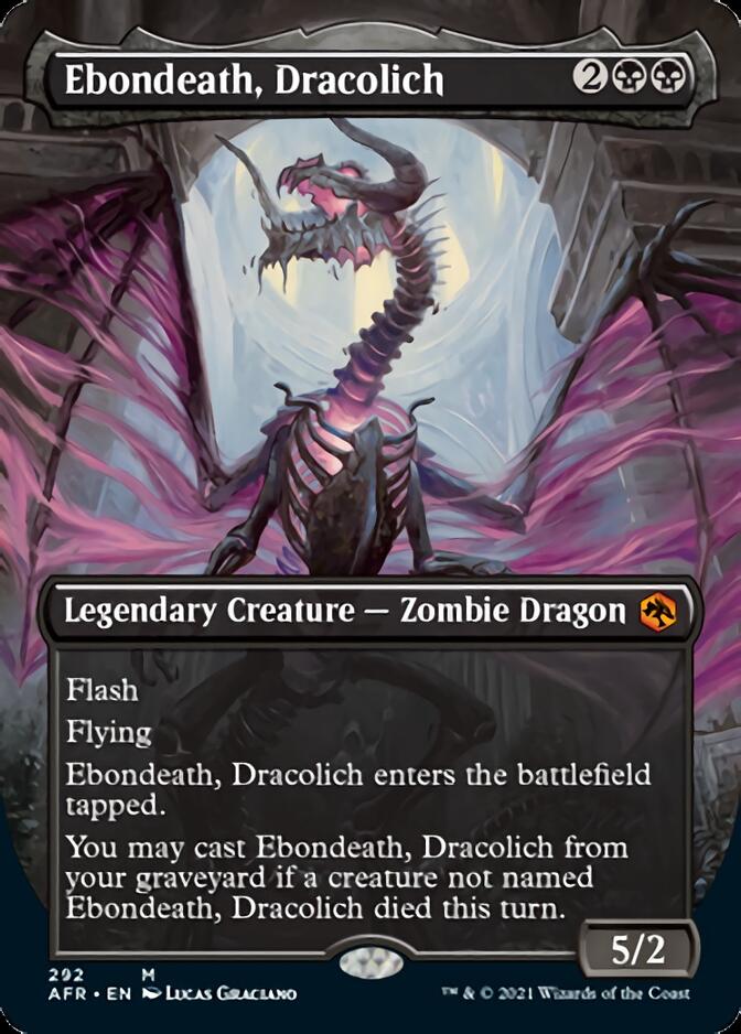 Ebondeath, Dracolich (Borderless Alternate Art) [Dungeons & Dragons: A Ebondeath, Dracolich (Borderless Alternate Art) [Dungeons & Dragons: A