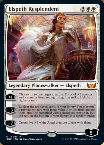 elspeth card sleeves Resplendent The clear side uses non MTG Singles - All Products