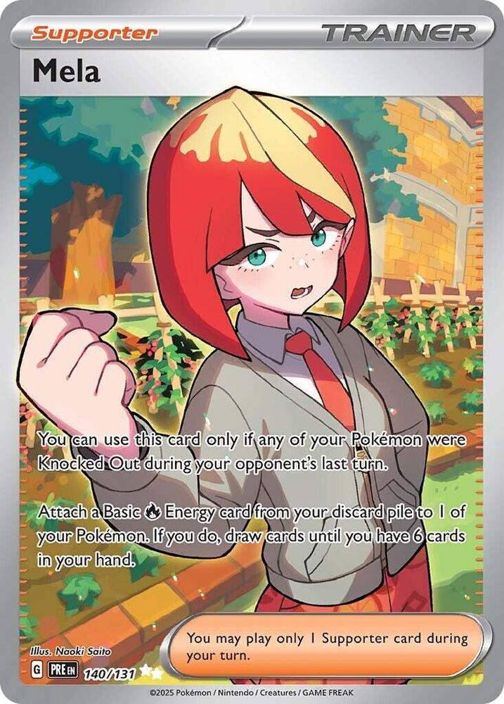 pokemon scarlet and violet trainer cards Mela (140/131) [Scarlet & Violet: Prismatic Evolutions]