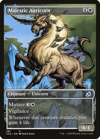 unicorn mtg cards Regal Bunnicorn (Extended Art) [Wilds of Eldraine] main image 0