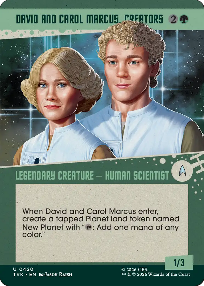 David and Carol Marcus, Creators (Showcase) [Star Trek]