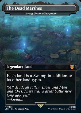 The Dead Marshes - Urborg, Tomb of Yawgmoth (Borderless) [The Lord of the Rings: Tales of Middle-Earth Commander]