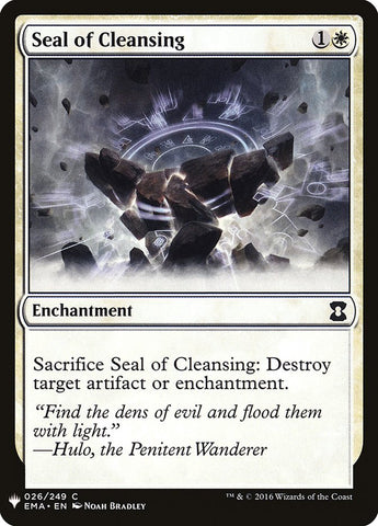 Seal of Cleansing [Mystery Booster]