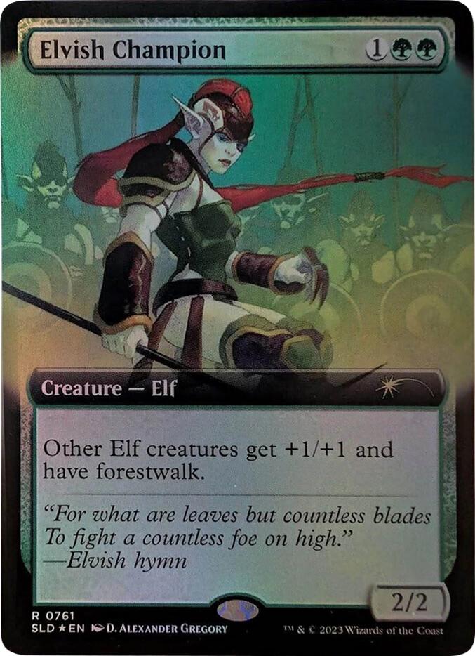 Elvish Champion (Extended Art) [Secret Lair Drop Series]