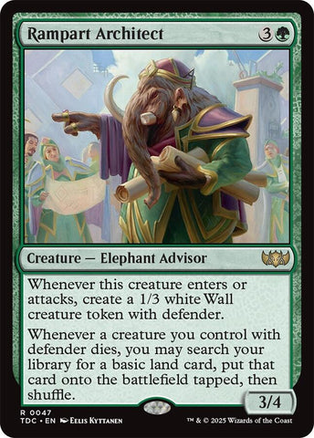 Rampart Architect [Tarkir: Dragonstorm Commander]
