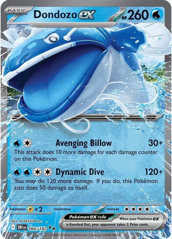 Dondozo ex (066/182) [Scarlet & Violet: Destined Rivals]