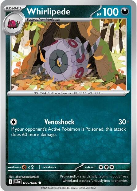 Whirlipede (055/086) [Scarlet & Violet: Black Bolt]
