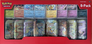 Pokemon Prismatic Evolutions 8 Pack Mini Tin