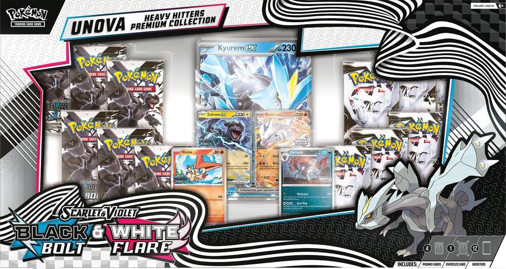 Black Bolt and White Flare Unova Heavy Hitters Premium Collection [Pokemon]