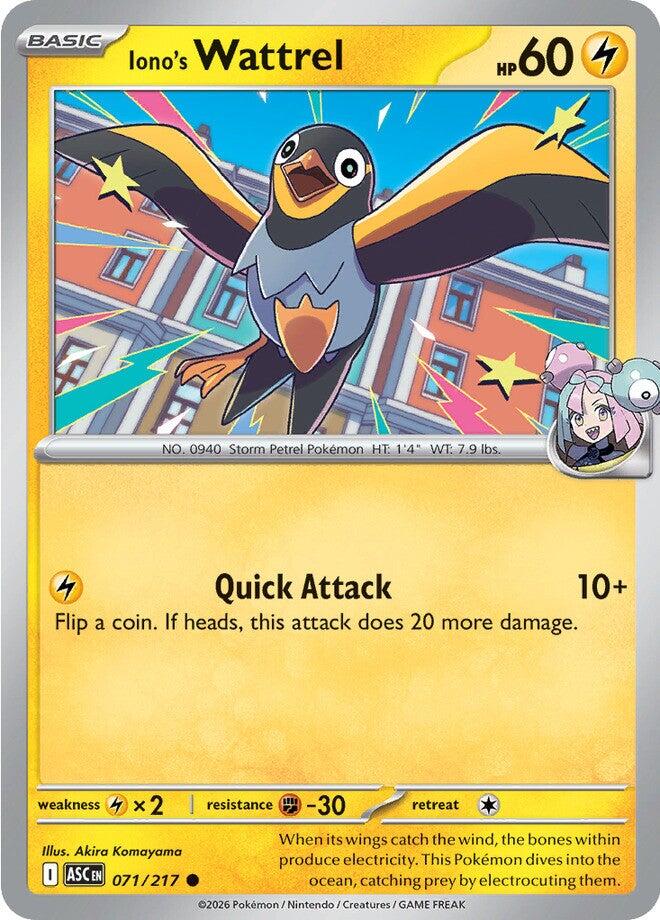 Iono's Wattrel (071/217) [Mega Evolution: Ascended Heroes]