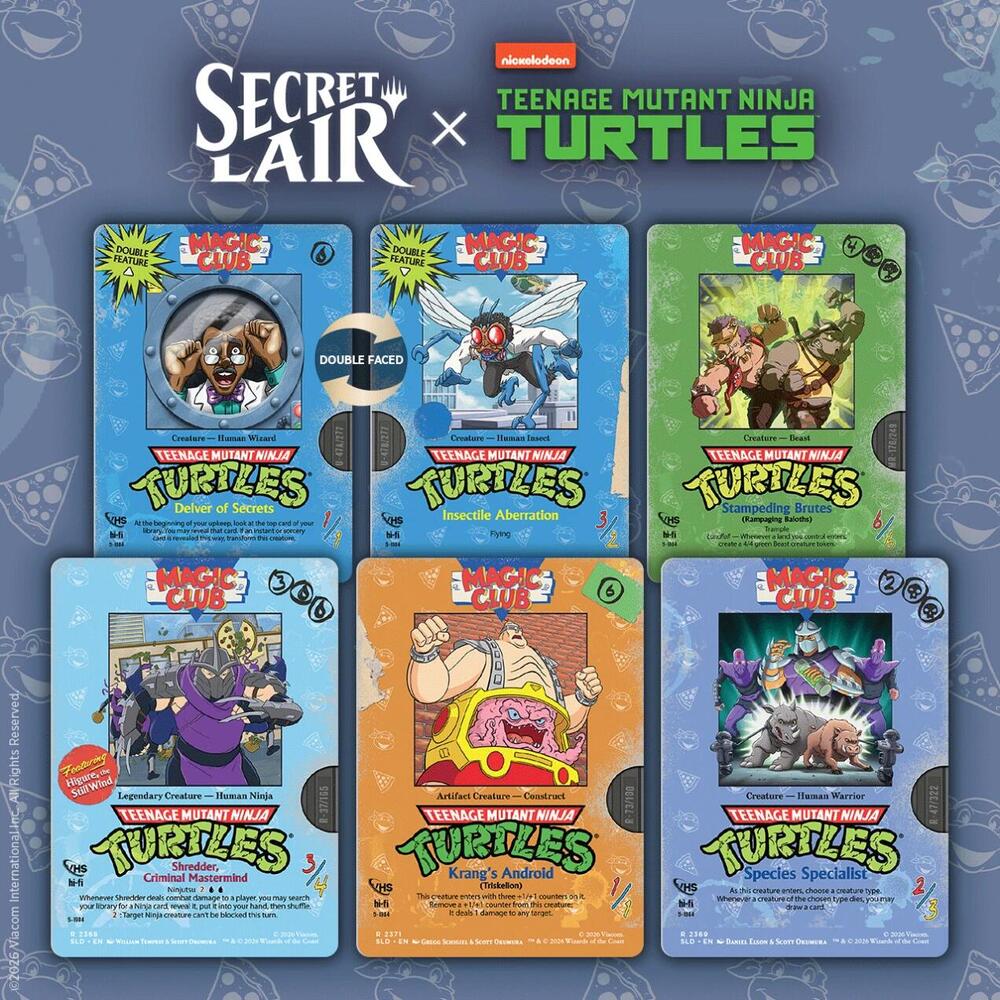 TMNT VHS Villains [Secret Lair]