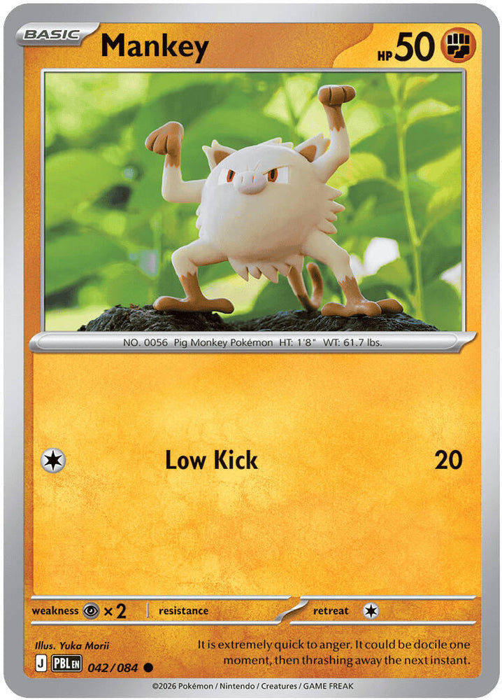 mankey pokemon card value Fighting / 60 / Basic Attack 1 Pokemon Trading Card Game Destined