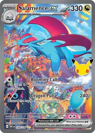 Salamence ex (156/128) [Mega Evolution: 30th Celebration]