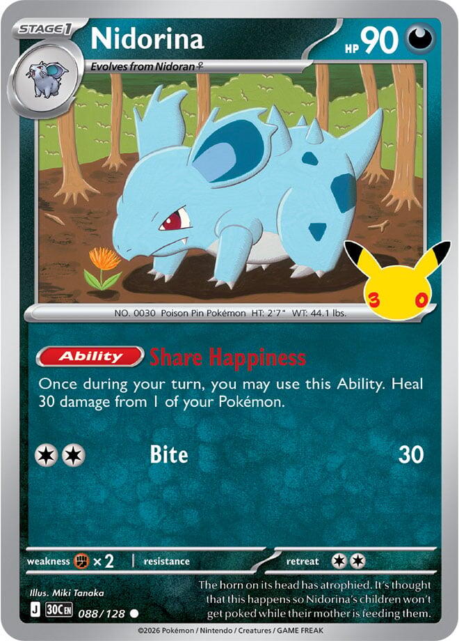 Nidorina (088/128) [Mega Evolution: 30th Celebration]