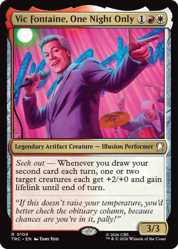 Vic Fontaine, One Night Only (Surge Foil) [Star Trek Commander]
