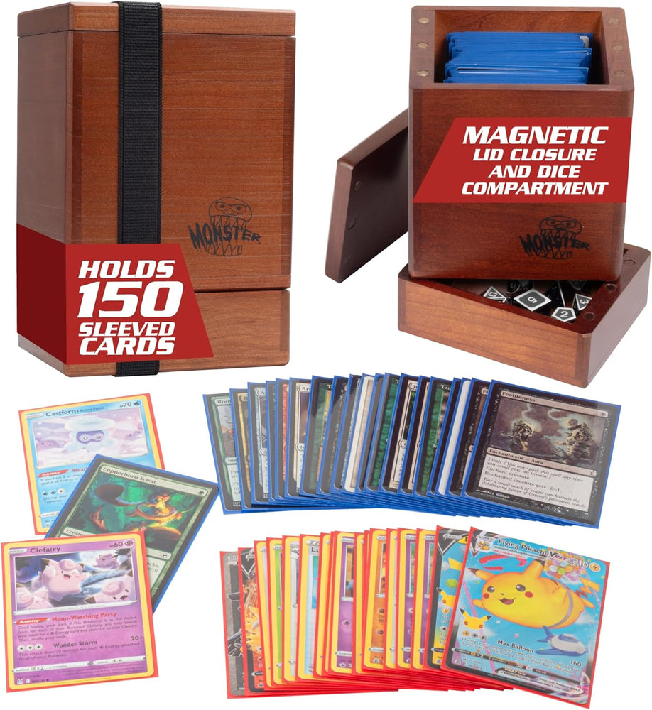 Magnetic Wooden Deck Box - Cherry [Monster]
