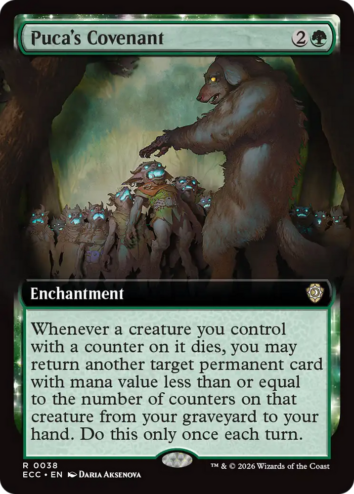 Puca's Covenant (Extended Art) [Lorwyn Eclipsed Commander]