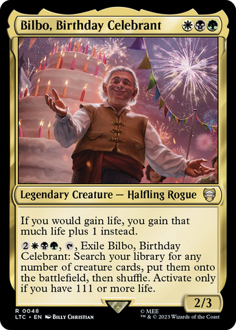 Bilbo, Birthday Celebrant [The Lord of the Rings: Tales of Middle-Earth Commander]
