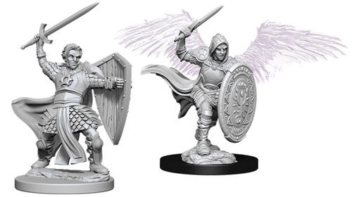 Unpainted D&D Miniature: Aasimar Paladin