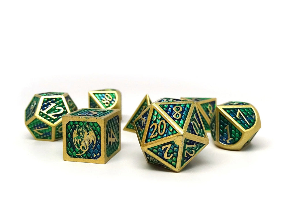 Easy Roller Metal Dice - Acid Dragon Scales