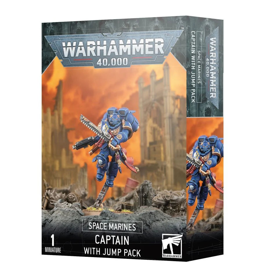 Warhammer 40k: Space Marines Captain with Jump Pack