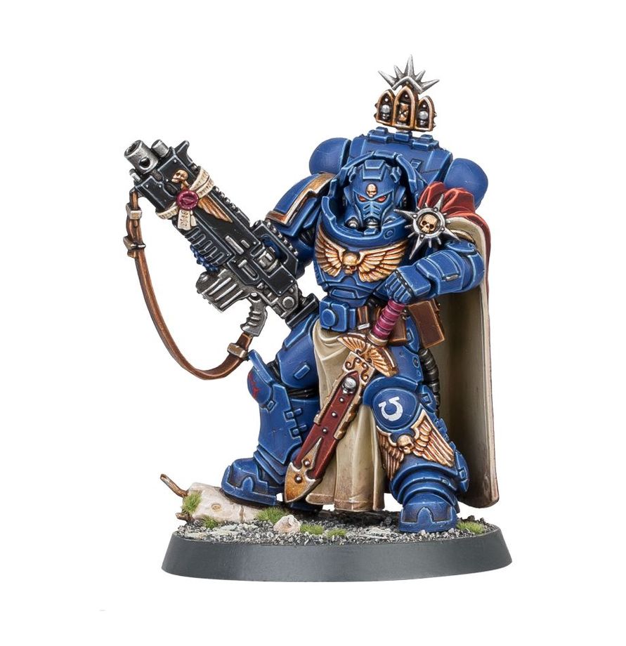 Warhammer 40K: Space Marines Captain in Gravis Armour with Master-crafted Heavy Bolt Rifle