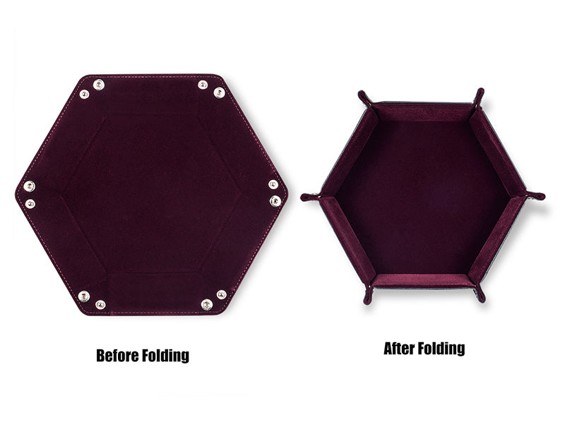 Hexagon Folding Dice Tray