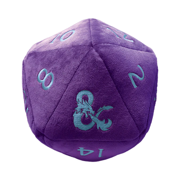 Jumbo D&D D20 Plush - Underdark (Purple with Blue)