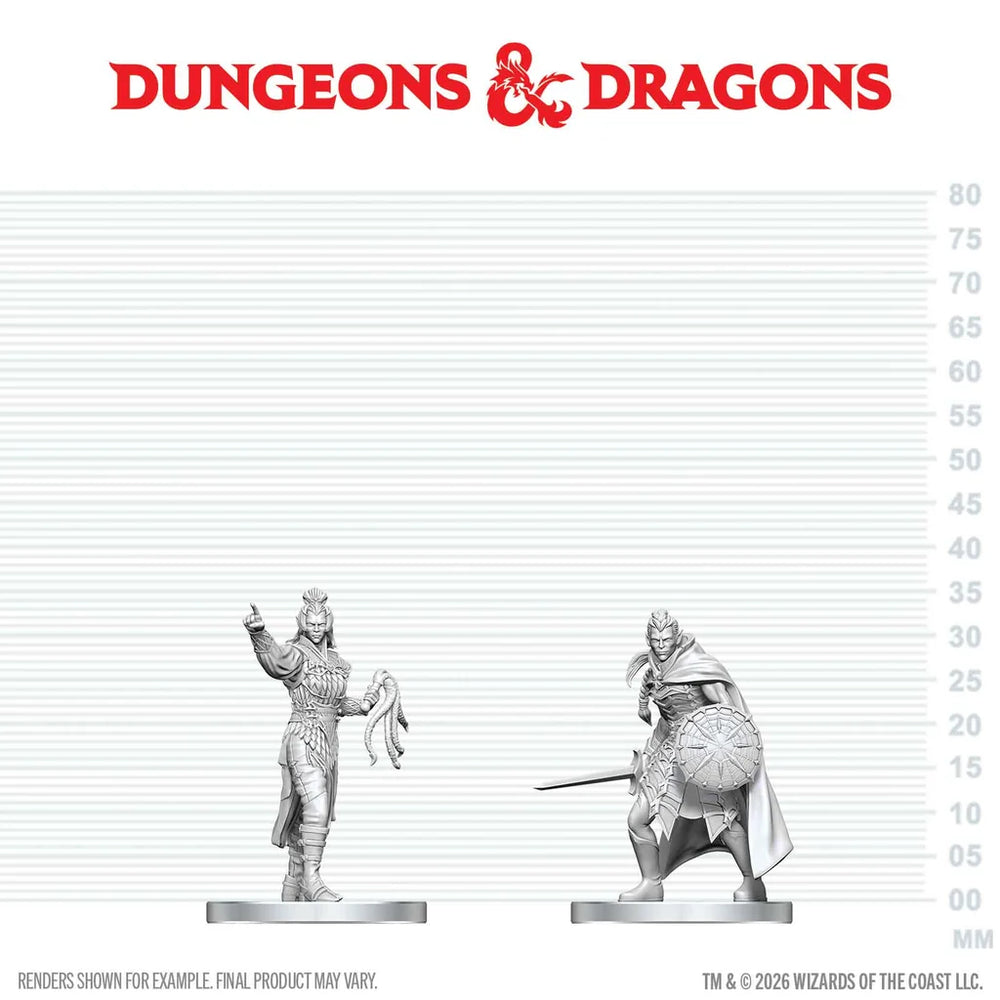 Drow Elite Warrior & Drow Priestess of Lolth [D&D Mini]