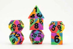 Pride Flag Silicone Rubber Dice Set