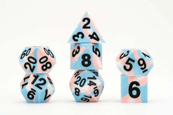 Pride Flag Silicone Rubber Dice Set