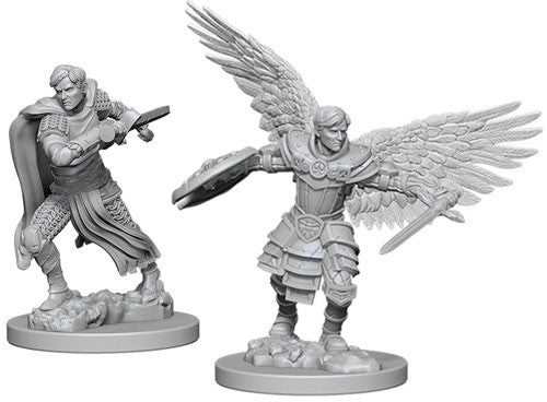 Unpainted D&D Miniature: Aasimar FIghter