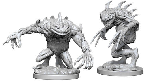 Unpainted D&D Miniature: Gray Slaad & Death Slaad