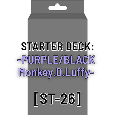 -PURPLE/BLACK Monkey D. Luffy- Starter Deck ST-26 [One Piece]