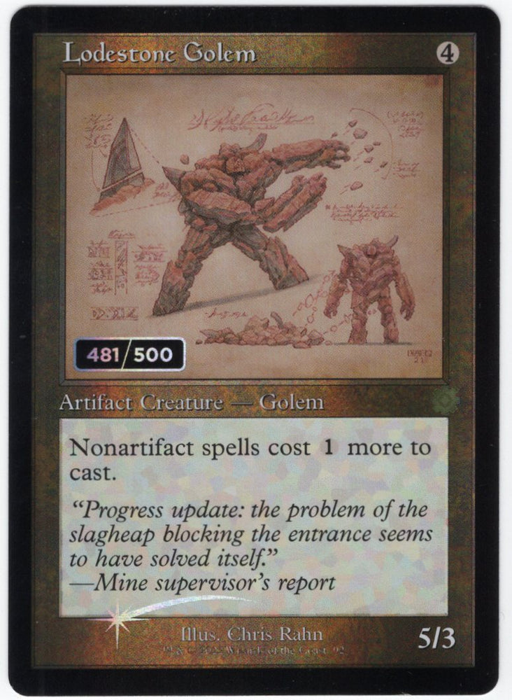 Lodestone Golem #481/500 Serialized - The Brothers' War Lodestone Golem #481/500 Serialized - The Brothers' War