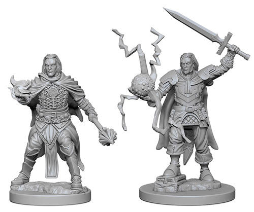Unpainted D&D Miniature: Male Human Cleric
