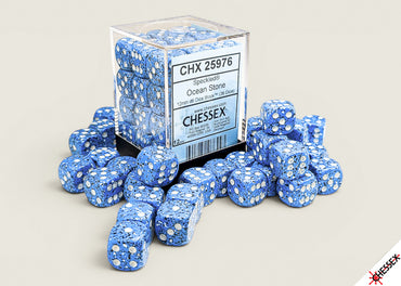 Set of 36 12mm D6 Dice - Ocean Stone