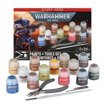 Warhammer 40k: Paints and Tools Set