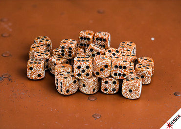 Set of 36 12mm D6 Dice - Speckled Rust