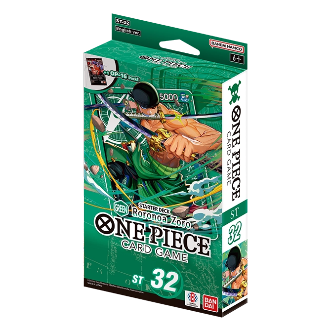 shop deals on one piece tcg starter deck ST-30 Luffy & Ace and strategic depth to compete right out of the box Starter Deck ST-32 GREEN Roronoa