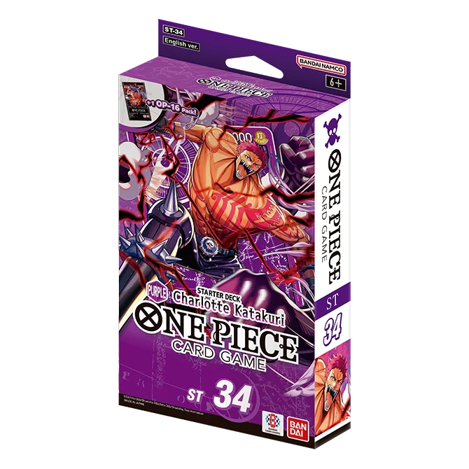 one piece card game st-07 TCG: Big Mom Pirates Packed with exclusive artwork by some of Japans most skilled animators Starter Deck ST-34 PURPLE Charlotte