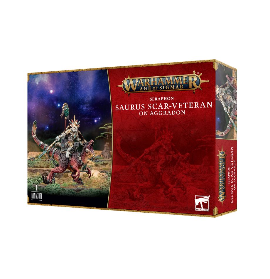 Warhammer Age of Sigmar: Seraphon Saurus Scar Veteran on Aggradon