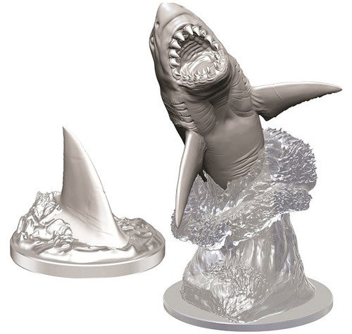 Unpainted D&D Miniature: Shark