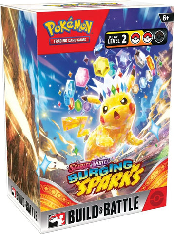surging sparks booster box display Pokemon Scarlet & Violet Surging Sparks Booster 6-Box Case